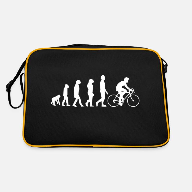 Radfahren Evolution - Retro Tasche - Schwarz/Gold