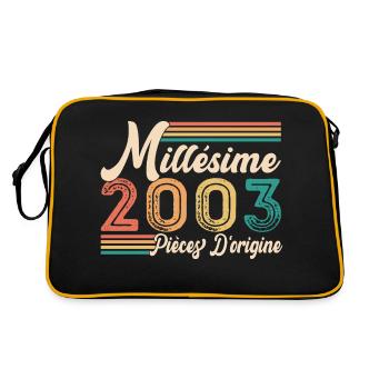 Millésime 2003 Pièces d'origine - Sac Retro - noir/or - Dos
