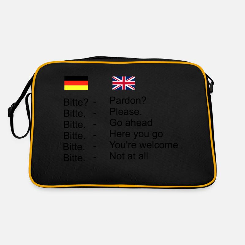 Difference between German and English Retro Tasche