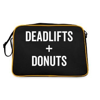 Deadlifts + Beignets - Sac Retro - noir/or - Dos