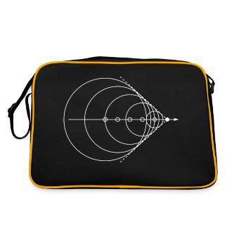 Sound barrier Physics Physicist Physics teacher - Retro Bag - black/gold - Back