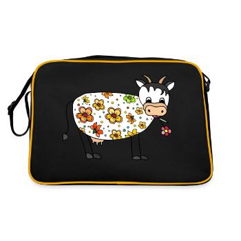 Vache - Sac Retro - noir/or - Dos