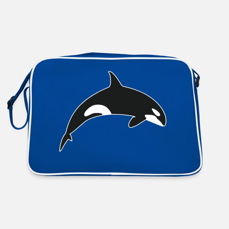 Schwertwal Orca Killerwal Retro Tasche
