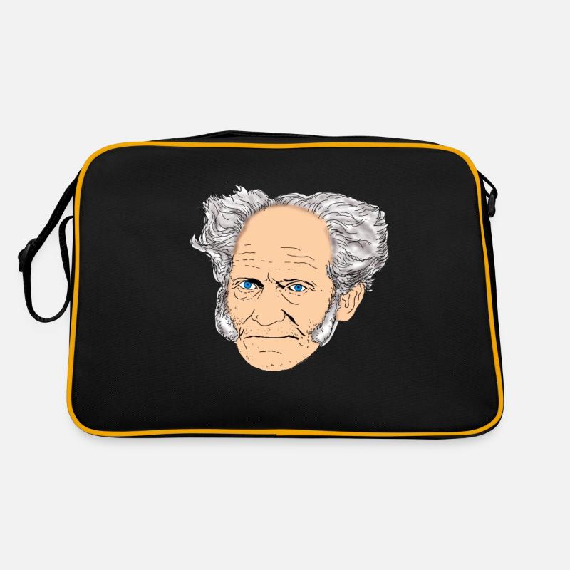 SCHOPENHAUER - Retro Tasche - Schwarz/Gold