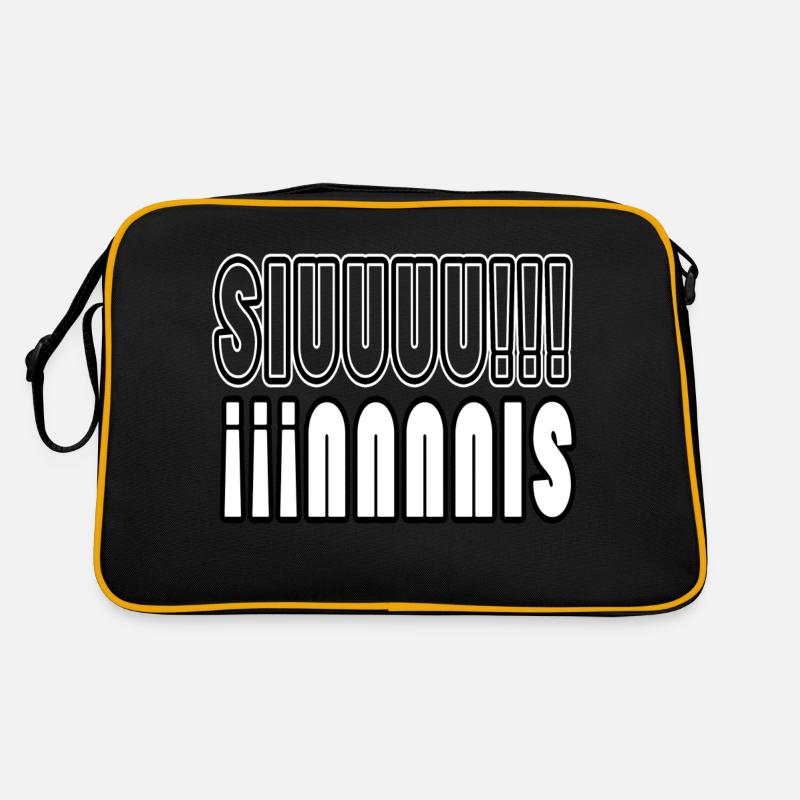 SIUUUU!!! - Retro Bag - black/gold
