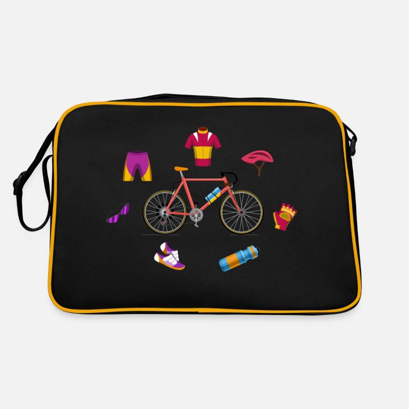 conception de rythme cardiaque d’escalade de vélo de montagne Sac Retro