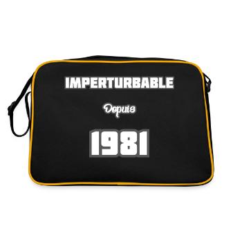 Année de naissance / Birth year - 1981 - Sac Retro - noir/or - Dos
