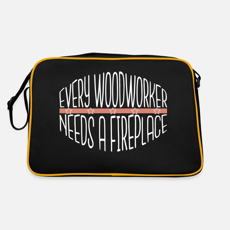 forest work humor lumberman tree hobbyists Retro Tasche