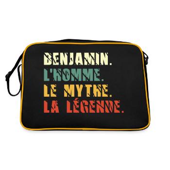 Benjamin l homme le mythe la légende - Sac Retro - noir/or - Dos
