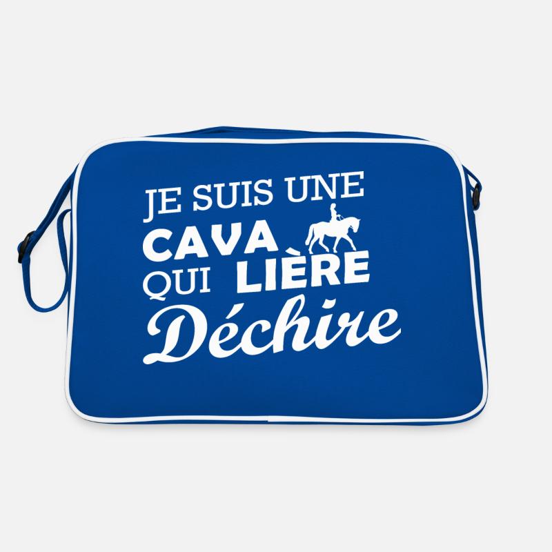 je suis une Cavalière qui déchire Sac Retro