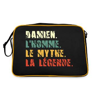 Damien l homme le mythe la légende - Sac Retro - noir/or - Dos