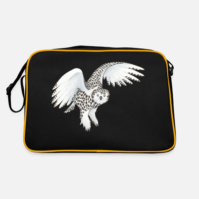 Snowy owl Retro Bag