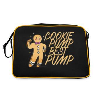 Christmas Chocolate Cookie Pump - Retro Tasche - Schwarz/Gold - Hinten