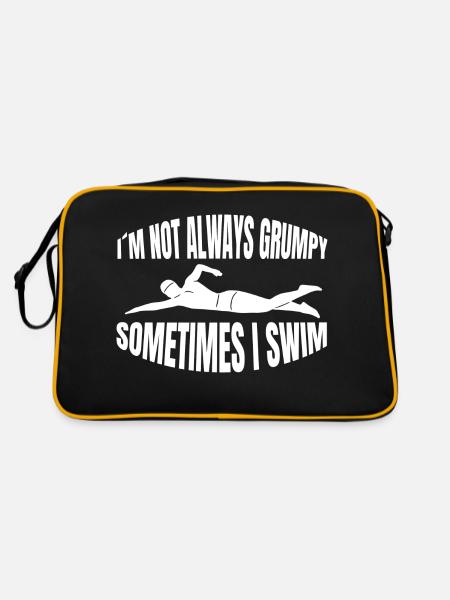 Nageur Nageurs Club de natation Club de natation - Sac Retro - noir/or - Dos