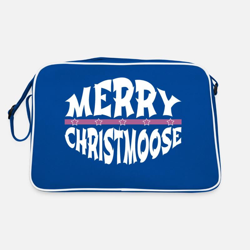 Comic Fun Sayings Christmas Tree Bird Retro Bag