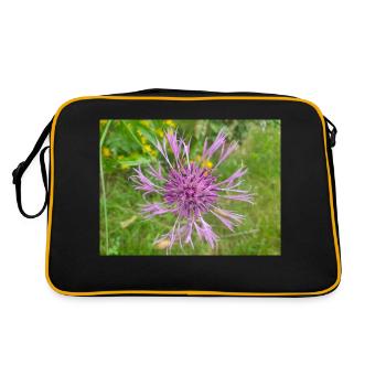 centaurée aussi centaurea Skabiosen-Flocken - Sac Retro - noir/or - Dos