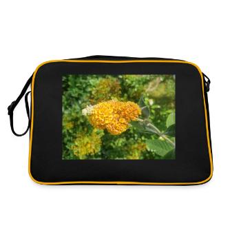 buddleia, butterfly bush or summer lilac 'Sungold' - Retro Bag - black/gold - Back