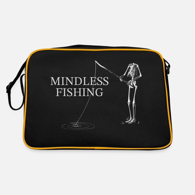 PÊCHE INSENSÉE - Sac Retro - noir/or