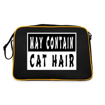 avogato animal love jokes birthday present idea - Retro Tasche - Schwarz/Gold - Hinten