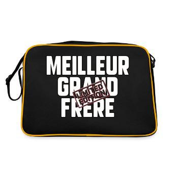 Meilleur grand frère - Sac Retro - noir/or - Dos