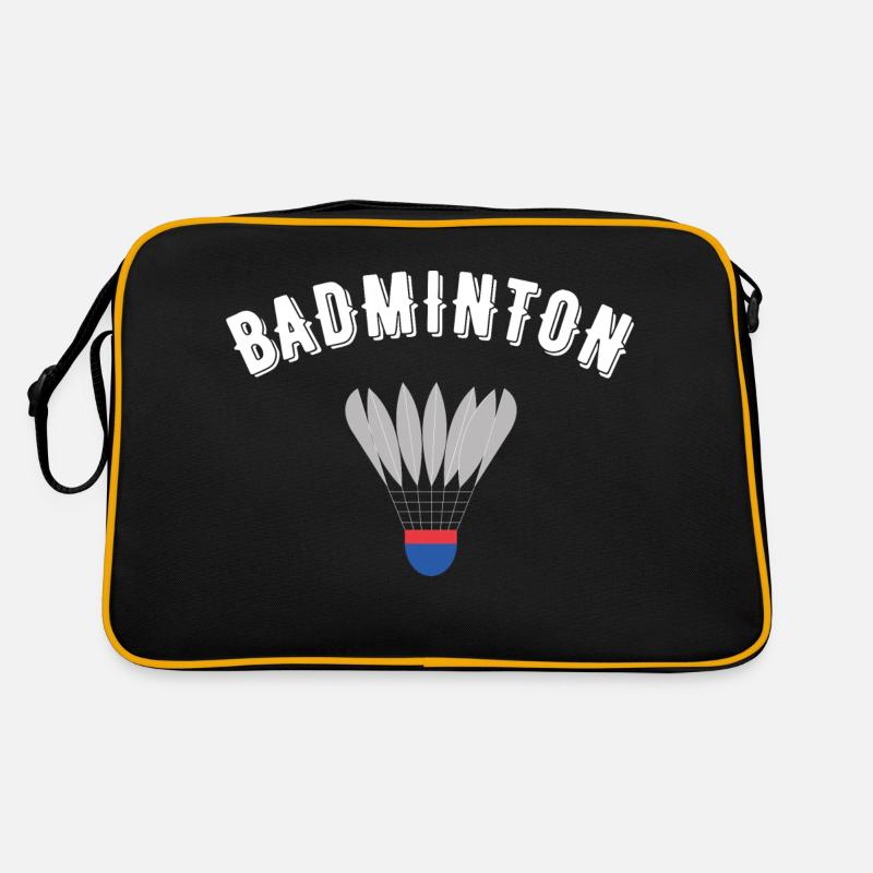 Badminton - Retro Tasche - Schwarz/Gold