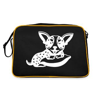 CHIEN CHAT ANIMAL DE COMPAGNIE - Sac Retro - noir/or - Dos