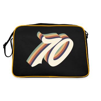 70th anniversary vintage - Retro Bag - black/gold - Back