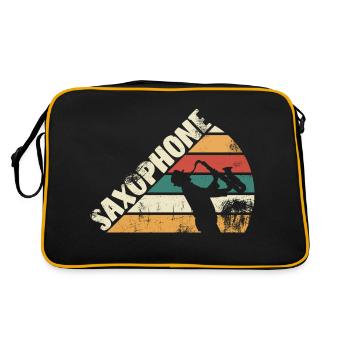 Saxophone Jazz Player - Sac Retro - noir/or - Dos