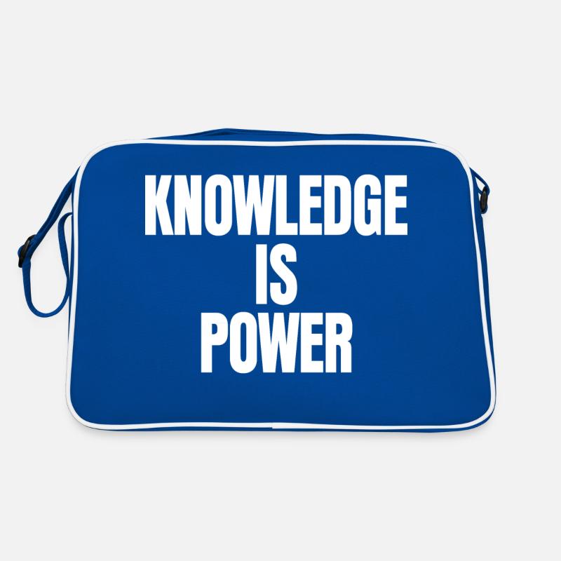 Knowledge Is Power Retro Bag
