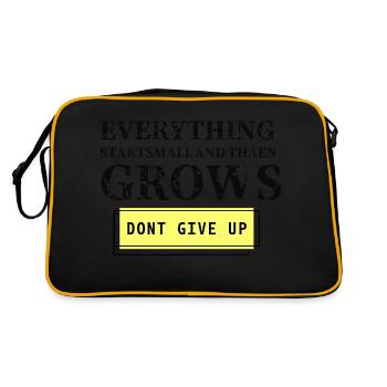 Conception écrite motivationnelle en anglais - Sac Retro - noir/or - Dos