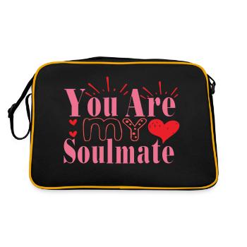 You Are My Soulmate - Retro Bag - black/gold - Back
