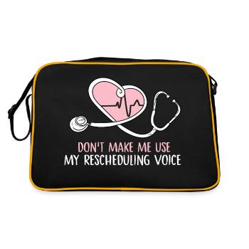 ne me faites pas utiliser ma conception vocale de reprogrammation - Sac Retro - noir/or - Dos