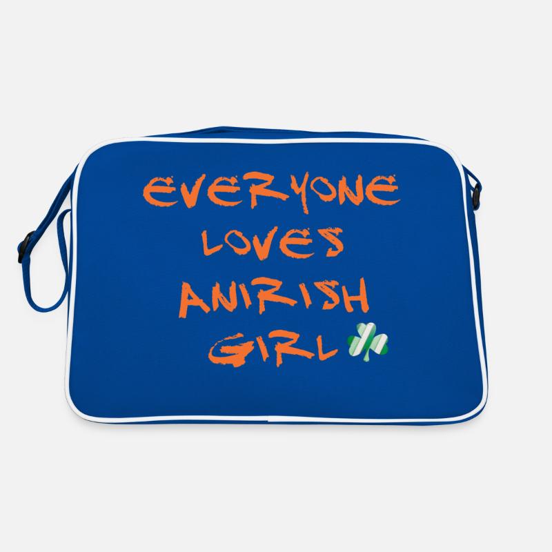 Jeder liebt ein irisches Mädchen Retro Tasche