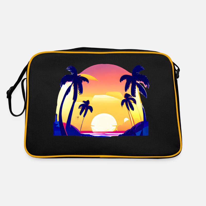 Summer Palm Holiday Tree Sun Palm Gift Retro Bag