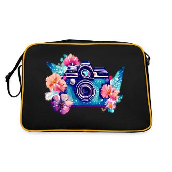 Camera Photographer Funny Photography Photographer - Retro Bag - black/gold - Back