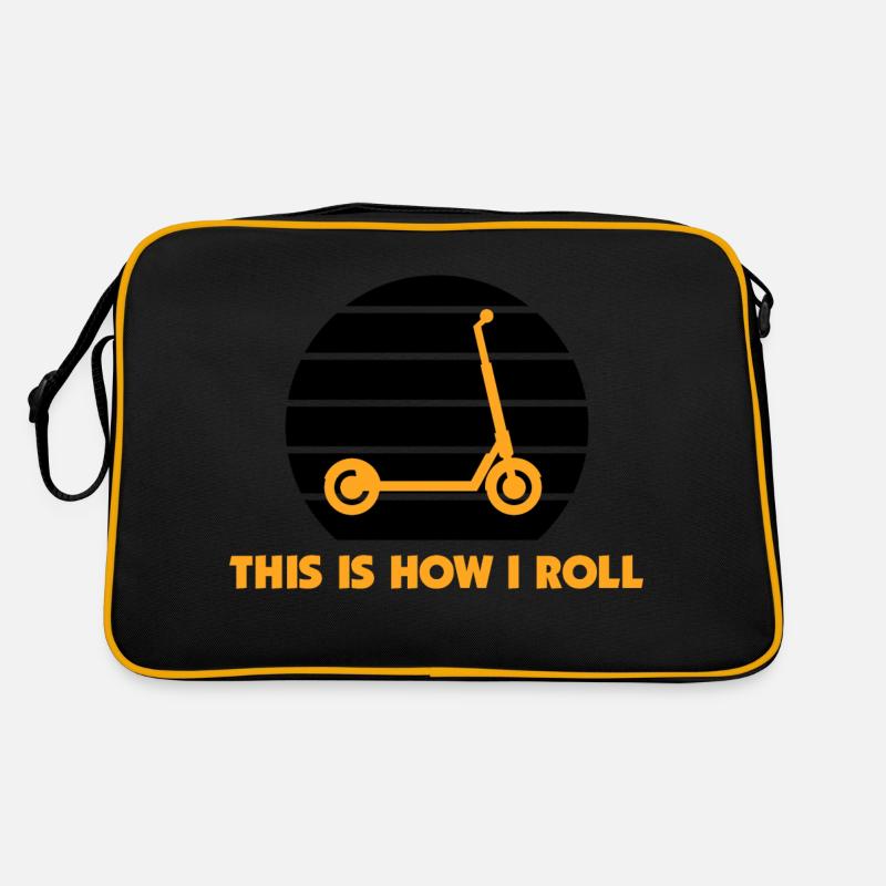 E-Scooter Roller Retro Tasche