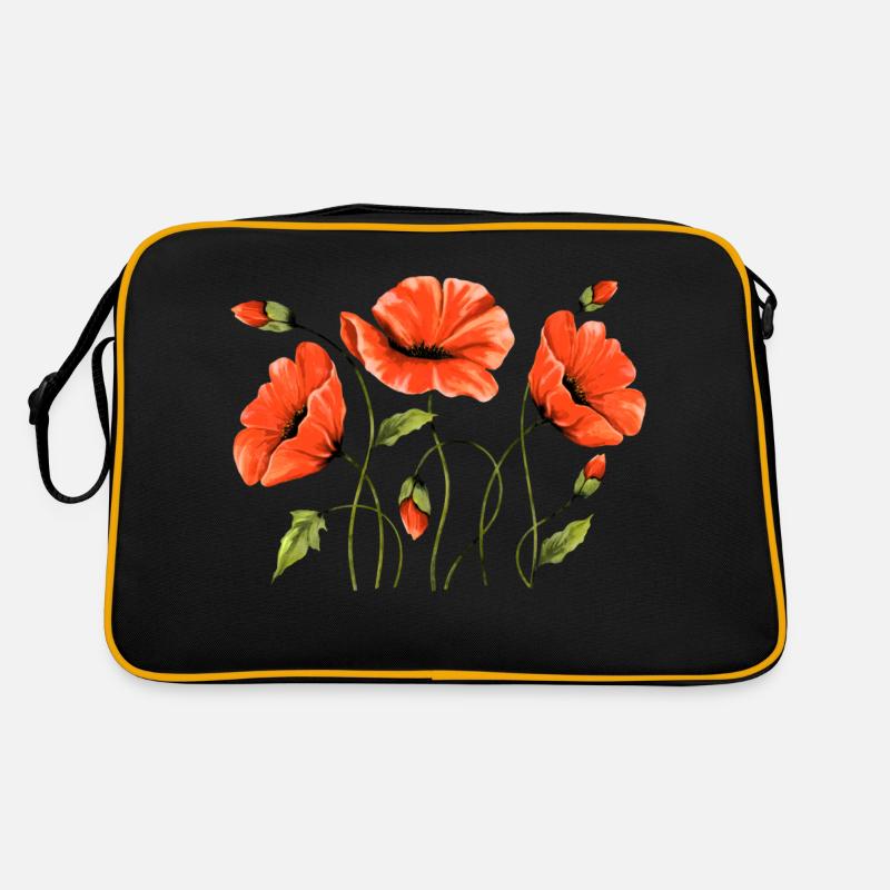 Blumen Retro Tasche