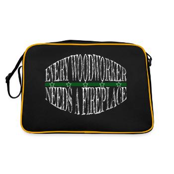Carpenter Work Tshirts Carpenter Funny Tshirts - Retro Bag - black/gold - Back