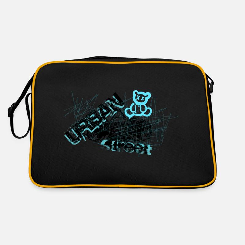 Bear graffiti Retro Bag
