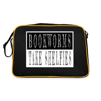 citations citer lecteurs bookish trucs love dictons - Sac Retro - noir/or - Dos