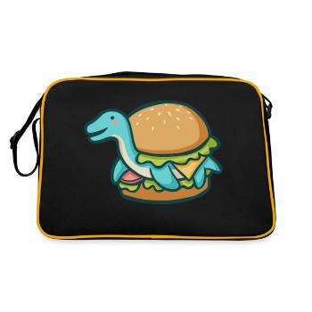 Hugadino Dino Burger, mignon dinosaure - Sac Retro - noir/or - Dos