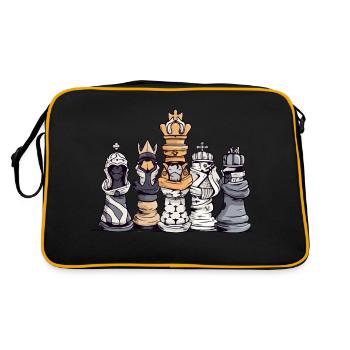 Chess preparation - Retro Bag - black/gold - Back