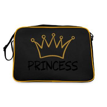 PRINCESS 1 - Retro Tasche - Schwarz/Gold - Hinten