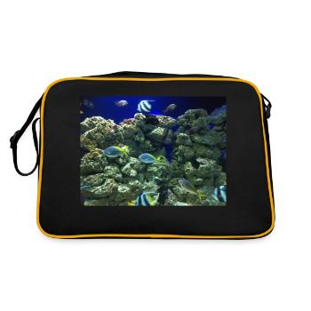 Poissons - Sac Retro - noir/or - Dos