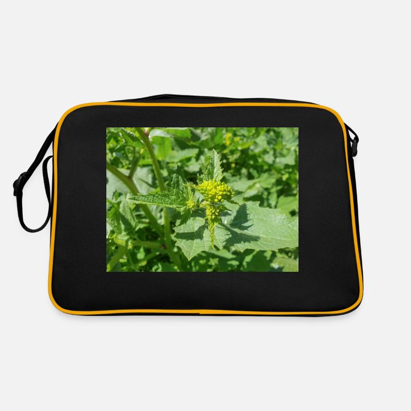 schwarzer Senf Rhamphosp Retro Tasche