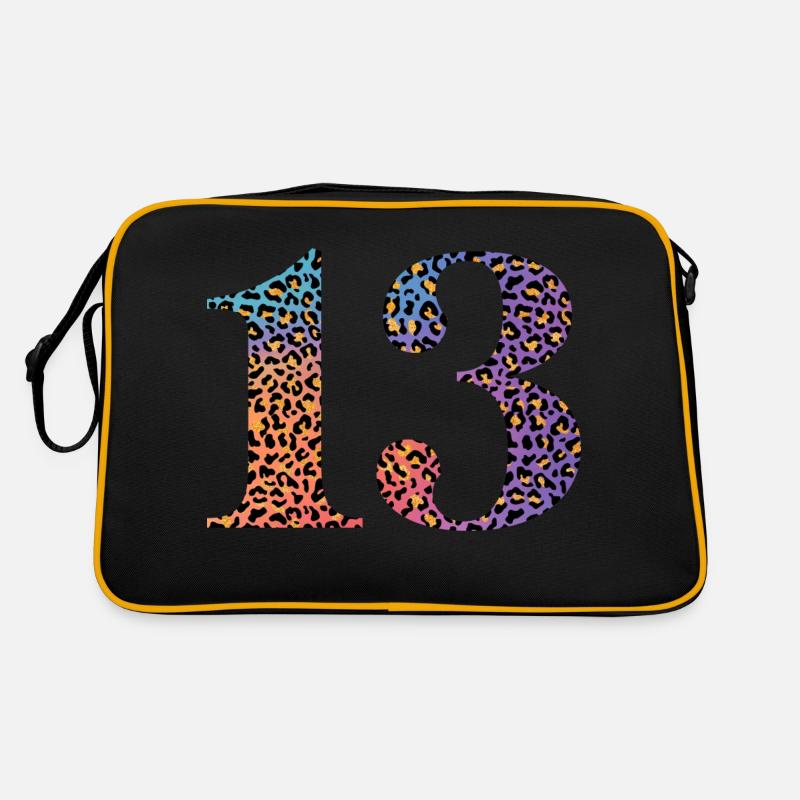 13th Birthday Leopard Retro Bag