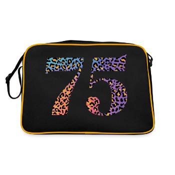 75e anniversaire léopard - Sac Retro - noir/or - Dos