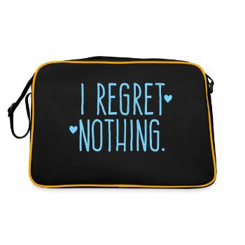 Je ne regrette rien ! - Sac Retro - noir/or - Dos