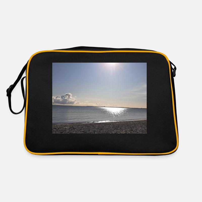 Ostseeliebe - Retro Tasche - Schwarz/Gold