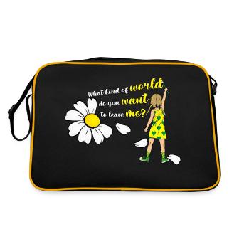 Climate Change - Retro Bag - black/gold - Back